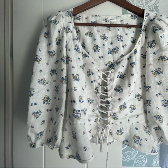 REFORMATION LINEN TOP - Picture 12 of 12